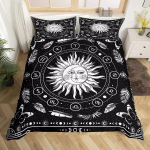 T&auml;htkujude Voodipesukomplekt Kaksteist T&auml;htkuju Tekikoti Komplekt Poistele T&uuml;drukutele Astroloogia Tekikatted Komplekt 2/3 tk Boheemlaslik Stiil Duvet Cover Set&EU Single(135x200cm)