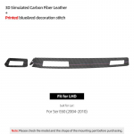 For BMW E60 Series 5 2004-2010 Dashboard Panel trument Trim Frame Sticker Cover Made of Alcantara Car Auto Interior Accessory carbon leather LHD