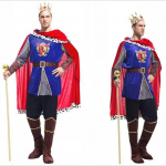 J&otilde;ulud Karnival Halloweeni Kost&uuml;&uuml;mid Meestele T&auml;iskasvanute Maskeraadipidu Peokleit Cosplay Kuninga Kost&uuml;&uuml;m Mees Prints Euroopa Keskaeg One size fits all