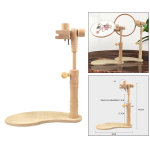 Reguleeritav p&ouml;&ouml;kpuust tikandiraam 360&deg; p&ouml;&ouml;rlev k&auml;ed-vabad ristpistes&uuml;steem DIY k&auml;sit&ouml;&ouml;ks 29x44.5cm beige
