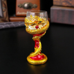 Kuldne draakoni veiniklaas graveeritud &uuml;ks tass kristallklaas r&ouml;stimiseks peen pokaal kingitus pulmad Baijiu tass 3.5*9 punane