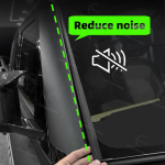 Land Rover Defender L663 jaoks Kummist Vormimine A-piilari Heliisolatsiooni Servatihendi Riba Tuuleklaasi Krigisemisevastane Autotarvikud Matt black 2pcs
