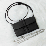 Esimene kiht veisenahast pikk naiste rahakott uus sea nina mitmeotstarbeline k&auml;ekott nahast rahakott shoulder strap must