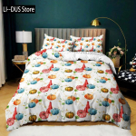 K&otilde;rvitsatekkide komplekt K&otilde;rvitsate koristamise p&uuml;ha Halloween t&auml;nup&uuml;ha teema Voodipesukomplekt Mikrokiust Queen-suuruses tekikott EU Single(135*200cm)3pcs