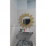 Roostevaba ja ilmastikukindel seinapeegel - Ideaalne peegel elutuppa, vannituppa, magamistuppa, fuajeesse | Sissep&auml;&auml;sualasse, pesualuse juurde - Kuldne 1 t&uuml;kk