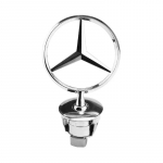 Autokleeps 2025 Kuum 1 tk 44 mm Mercedes Benzi mootorikatte logo Mercedes Benzi E S W202 W203 W204 W208 W210 W220 W221 jaoks