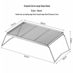 Eriti suur 304 roostevabast terasest v&auml;li-BBQ grillrest