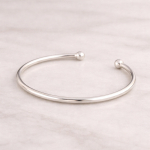 925 Sterling H&otilde;bedast Avatud Mansettk&auml;ev&otilde;ru &ndash; Minimalistlik Reguleeritav K&auml;ev&otilde;ru, Lihtne Virnastatav Igap&auml;evane Ehtekomplekt Adjustable h&otilde;be