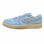 Jordan Air Jordan 1 Slip Resistant Abrasion Resistant Low top Vintage Basketball Shoes Unisex White IF4391-100 45