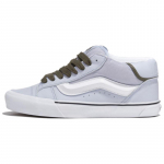 Vans KNU Textile, Leather Cushioning Mid top Casual Shoes Unisex Blue VN000CQ9CHA1 39
