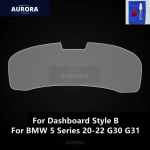 BMW 5. seeria 17-22 G30 G31 Armatuurlaud, Navigatsiooniekraan L&auml;bipaistev TPU Kaitsekile Kriimustuskindel Parandusfilm Tarvikud Dashboard 20-22 B