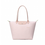 Longchamp Le Pliage Green 31 Logo Kokkupandav Klapp T&otilde;mblukk Pikk K&auml;epide L&otilde;uend ja Nahk Kandekott &Otilde;lakott Suur Naiste k&auml;ekotid 1899919P64 Basic Set (Bag)