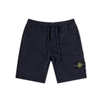 Stone Island 64651 Puuvillane Fliis Kanga V&auml;rviga L&uuml;hikesed P&uuml;ksid Tumesinine Meeste T&auml;navar&otilde;ivad 761564651-V0020 S