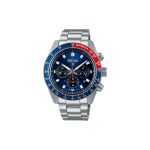SEIKO 100m veekindel p&auml;ikesetoitega kvartsliikumisega roostevabast terasest rihmaga k&auml;ekell 41,4mm Meeste kellad SBDL097 Blue Dial
