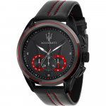 Maserati Traguardo Must Nahk Meeste Kvarts R8871612023 Kell must