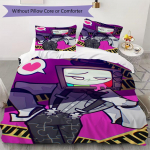 h&auml;rra. Pusled Smg4 Muster Voodipesu tekkikomplekt teki kate padjap&uuml;&uuml;r Kodu kaunistus S&uuml;nnip&auml;eva kingitus (1 * tekikott + 2 * padjap&uuml;&uuml;r ilma t&auml;idiseta)92 135x200cm