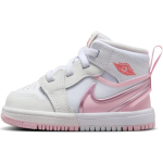 Air Jordan 1 Mid RM EasyOn TD Valge Tulepunane Roosa Vaht FQ1283-101 23.5 white