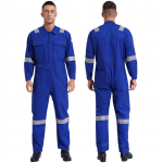 Meeste Unisex puuvillane t&ouml;&ouml;kombinesoon &Uuml;hes t&uuml;kis kombinesoon, tolmukindel t&ouml;&ouml;koja vormiriietus Dungarees mitme taskuga kombinesoonid t&ouml;&ouml;riided XL sinine