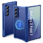 Oatsbasf Hinge Telefonikarp Samsung Galaxy Z Fold 7 jaoks Legeerterasest Kaitserauaga K&otilde;va Kest &Uuml;hilduv MagSafe'iga Kaitseraami Kate aluminum&Galaxy Z Fold7 sinine