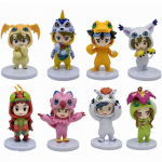 Digimon 8 tk/komplekt Seiklus Cosplay Tailmon Gomamon Patamon Gabumon Tentomon Palmon Piyomon Agumon Anime Mudel M&auml;nguasi Nukk Kingitused