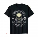 Streetwear Artriidiga Pojad Ibuprofeen Peat&uuml;kk Naljakas Biker Kolju T-s&auml;rk Must Vintage Meeste Graafiline T-s&auml;rk Gootiline Ropa Hombre Top S