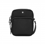 Montblanc Logo T&otilde;mblukuga Nahast Messenger Bag Meeste &Otilde;lakott Must MB198165 Basic Set (Bag+Dust Bag)