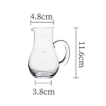 100 ml/150 ml Veinidosaator Klaasist Karaff Klassikaline M&otilde;&otilde;tekann Tipptasemel V&auml;lismaiste Veinide Kann Luksuslik Klaaskann K&ouml;&ouml;gitarvikud white
