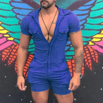Meeste suvine t&otilde;mblukk &Uuml;hes t&uuml;kis s&auml;rk Meeste l&uuml;hikeste varrukatega t&otilde;mblukuga l&uuml;hikesed p&uuml;ksid Onesie kombinesoon &uuml;hev&auml;rviline S