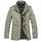 Meeste Suur Suurus Vabaaja Pikk Jakk Kevad S&uuml;gis Meeste &Auml;ri Tuulejope &Otilde;huke &Uuml;ler&otilde;ivas Parka L&otilde;tv Varsity Bomber Jakk M khaki