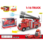1:16 Pixar M&auml;nguautot 5 tk/komplekt Valatud Anime Lightning McQueen Mack Kokkupandav Platvormveoki Mudel Heliga Tuledega Interaktiivsed Kingitused gray