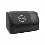 Auto logo Nahast organiseerimiskarp Auto pagasiruumi hoiukarp Nissan Qashqai J10 J11 Navara Juke GTR 350z Patrol Leaf X-trai jaoks must