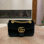 [Kasutatud] GG Marmont Seeria Vintage Logo Kett Tepingutega Sametist Mini Crossbody Kott - V&auml;ga Hea #1BQPU9I ONE SIZE