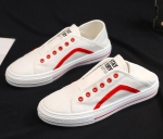 Suvised meeste kingad uued valged kingad slip-on laisad l&otilde;uendist meeste vabaaja tossud riidest kingad M803 39 punane
