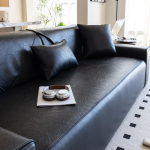 Veekindel ja libisemisvastane diivanikate riie Uus kassi kriimustuskindel sirgete joontega nahkdiivani kate Sobib k&otilde;ikideks aastaaegadeks 60x60cm gray