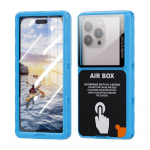 Luksuslik IP68 veekindel telefoni&uuml;mbris Samsung Galaxy A06 A05s A04s A03s A02s A01 A10s A20s A30s A50s A70 jaoks 360 t&auml;iskate AirBox Galaxy A20s sinine