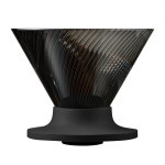 HARIO V60 tilguti Tritan spiraaliga Valmistatud NEO-s, 1-4 tassi mahutavus, vaik, sooniline, must, Jaapan, VDN-02-B must