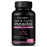 Kvaliteetsed Myo ja D-Chiro Inositooli kapslid munasarjade tervise ja hormonaalse toe jaoks 120 kapslit 120PCS black