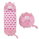 Kvaliteetne Happy Nappers Laste Multikakujuline Magamiskott Soojadeks ja Turvalisteks &Ouml;&ouml;deks Pink,160*60 white