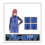 Bluelocki Cosplay Kost&uuml;&uuml;m Rollim&auml;ngu F&auml;nnidele NO.4,M blue