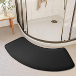 Paksenatud vannitoa imav matt kaardus du&scaron;iruumi uksematt tualettruumi vannitoa jalgealune matt libisemisvastane matt esikumatt (Black,40cmx100cm)