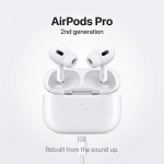 Traadita Bluetooth-k&otilde;rvaklapid AirPods Pro 2. p&otilde;lvkond Aktiivne m&uuml;rasummutus Taastatud stereos&uuml;steem Puutetundlik juhtimine Type-C Kiirlaadimine K&otilde;rvaklapid valge