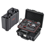 DJI Osmo Pocket 4P jaoks STARTRC TSA kombineeritud lukk Veekindel Kahekihiline Kohver Ladustamiskarp (Must) must