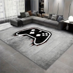 Uusim m&auml;nguvaip Must Valge M&auml;ngukontrolleri Prindiga Suure Pindalaga Vaip Libisemisvastane M&auml;ngutuba Vaip 120x160cm