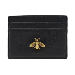 [Kasutatud] Animalier kollektsioon Metallist mesilase kaunistus Kuumstantsitud logo Nahast kaardihoidja - V&auml;ga hea #1WIN65U ONE SIZE black