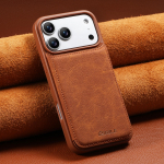 Luksuslik retro klappkaardiga nahast telefoni&uuml;mbris iPhone 17 Pro 16 15 14 13 Pro Max 17Air 16E jaoks, &otilde;huke magnetilise kaardihoidjaga kate iPhone 13 Pro pruun