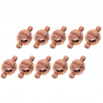 10 komplekti messingist graveeritud 8 mm kuuliga magnetklambrite konnektori leiud 14x8mm h&otilde;be