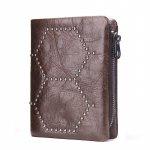 KONTAKT ehtsast nahast rahakott Meeste vintage m&uuml;ndikott Meeste portmane kaardihoidja l&uuml;hikesed rahakotid kohv