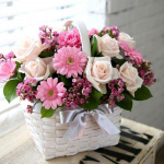 Rhinestones tikandid Teemanttikandid Teemanttikandid 5D Teemantmaal Rooside korv Daisy Diamond 30x30CM