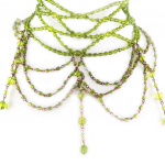 Les Tr&eacute;sors De Lily [D1215] &ndash; Disainer choker 'Kianda Supreme' Green roheline