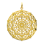 Les Tr&eacute;sors De Lily [L5750] - Pendentif plaqu&eacute; Or 'Carmen' dor&eacute; - 30 mm kuld